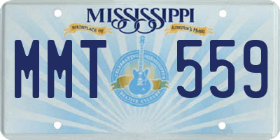 MS license plate MMT559