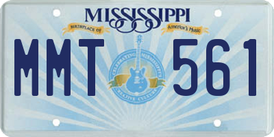 MS license plate MMT561