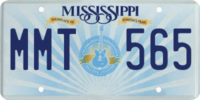 MS license plate MMT565