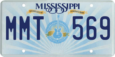 MS license plate MMT569