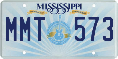 MS license plate MMT573