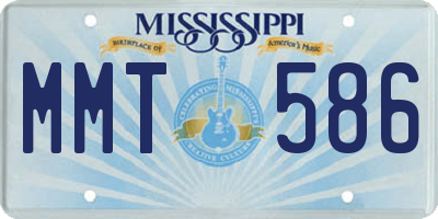 MS license plate MMT586