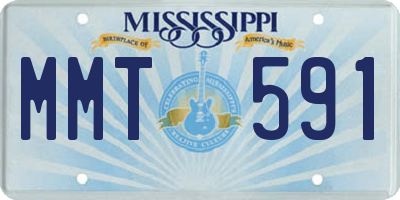 MS license plate MMT591