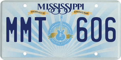 MS license plate MMT606