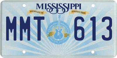 MS license plate MMT613
