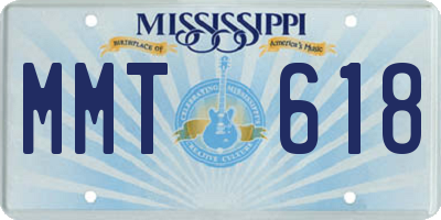 MS license plate MMT618