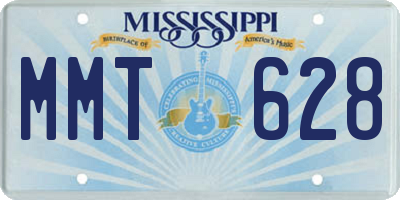 MS license plate MMT628