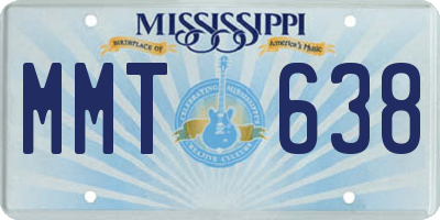 MS license plate MMT638