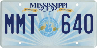 MS license plate MMT640