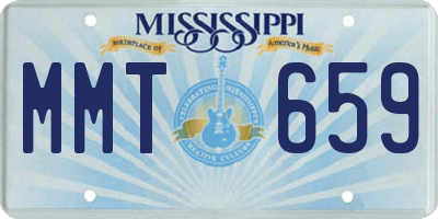MS license plate MMT659
