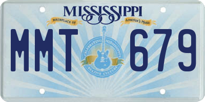 MS license plate MMT679