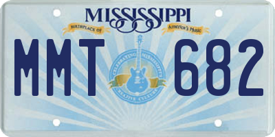 MS license plate MMT682
