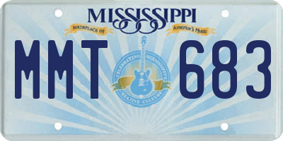 MS license plate MMT683