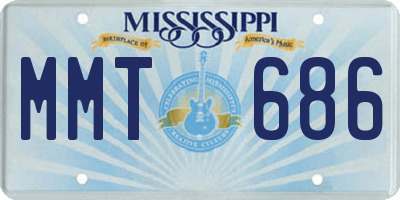 MS license plate MMT686