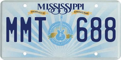 MS license plate MMT688