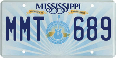 MS license plate MMT689