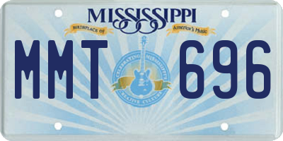 MS license plate MMT696