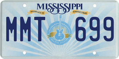 MS license plate MMT699