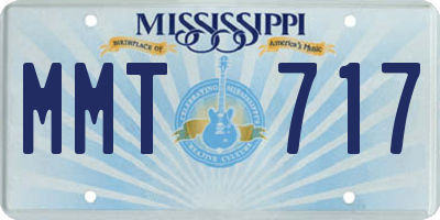 MS license plate MMT717