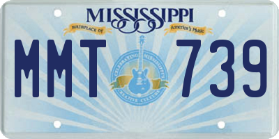 MS license plate MMT739