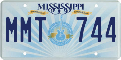 MS license plate MMT744