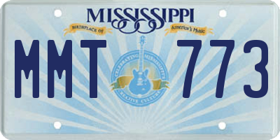 MS license plate MMT773
