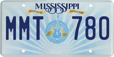 MS license plate MMT780