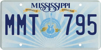 MS license plate MMT795