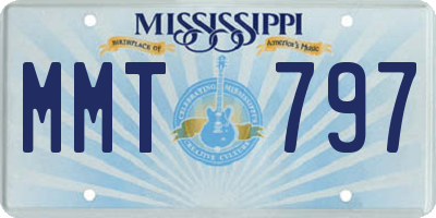 MS license plate MMT797