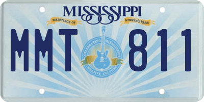 MS license plate MMT811
