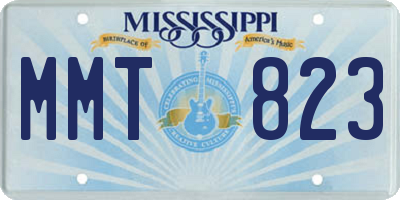 MS license plate MMT823