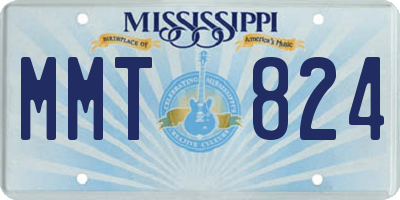 MS license plate MMT824