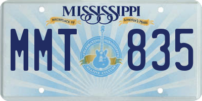 MS license plate MMT835