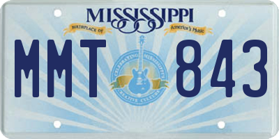 MS license plate MMT843