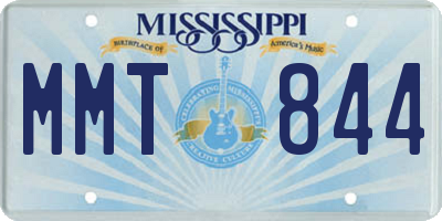 MS license plate MMT844