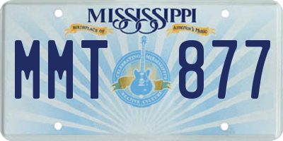 MS license plate MMT877