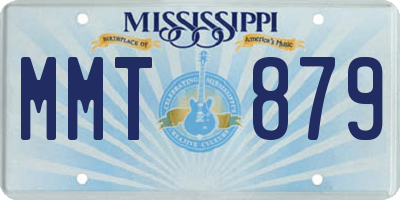 MS license plate MMT879
