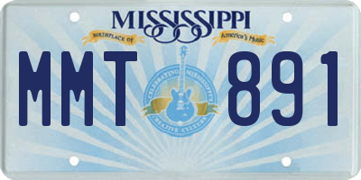 MS license plate MMT891