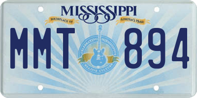 MS license plate MMT894