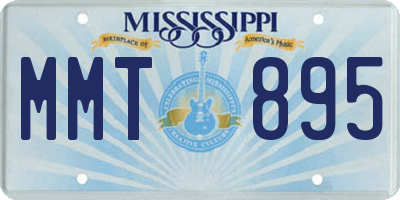 MS license plate MMT895