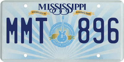 MS license plate MMT896