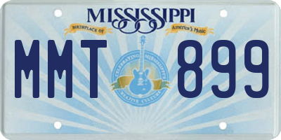 MS license plate MMT899