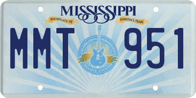 MS license plate MMT951