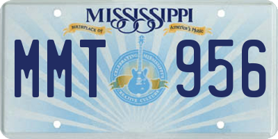 MS license plate MMT956