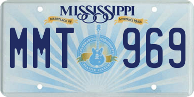 MS license plate MMT969