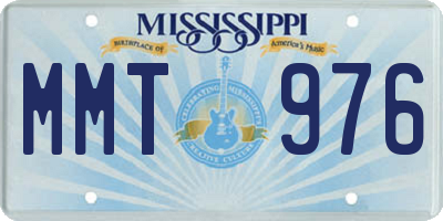 MS license plate MMT976