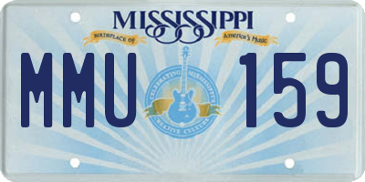 MS license plate MMU159