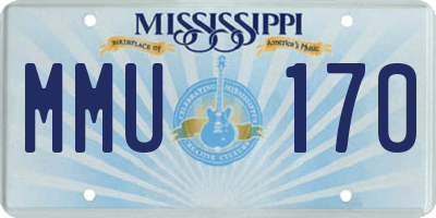 MS license plate MMU170