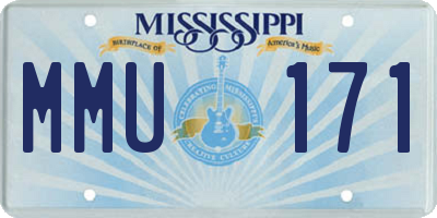 MS license plate MMU171