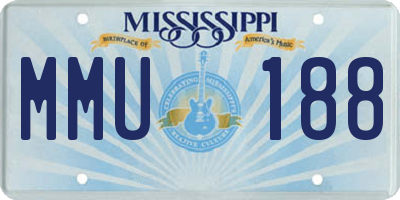 MS license plate MMU188